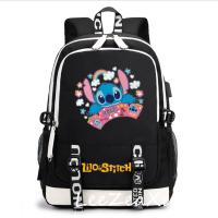 Disney Cartoon Stitch Backpack Cute Cartoon Schoolbag for high school students large capacity School backpacks For Women