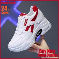 CODhan14416 ✨Ready Stock✨2022Dad Shoes Womens Spring and Autumn New Internet Hot Thick Bottom Height Increasing Insole Womens Shoes Leather Shoes Slimming Casual Sneakers