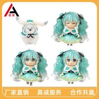 [COD] offer factory hand-made Q version mini clay figure Xia Xuecao Hatsune Miku SNOWMIKU2015 desktop case