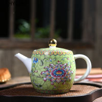 WSHYUFEI Authentic Jingdezhen Porcelain Art Bird teapot Exquisite Enamel Color Teapot handmade ceramics Teaware Tea set 280ml