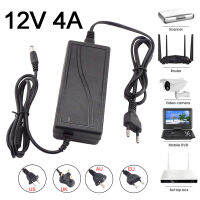 12โวลต์4000ma AC เป็น DC Power Supply Adapter 110-220โวลต์12โวลต์4A แปลงชาร์จ5.5 * 2.mm สำหรับกล้องวงจรปิดหลอดไฟ LED Strip