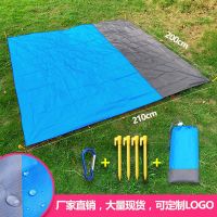 2x2.1cm Large Waterproof Beach Mat Anti-sand Blanket Folding Camping Mat Pocket Portable Mattress Lightweight Outdoor Picnic Pad Sleeping Pads