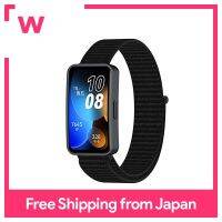 [Ponatteo] อะไหล่สายรัดสายสำหรับ Huawei 8ไนลอนสวมใส่และถอดออกง่ายระบายอากาศได้อุปกรณ์เสริมไม่ต้องใช้เครื่องมือ (สีดำ)