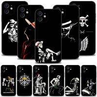 [Fast]1DS  One Piece Black Series ซิลิโคน[Fast]โทรศัพท์สำหรับ iPhone 12 13 14 Mini 11 Pro Max 7 8 6 6S Plus XR X XS 2020ฝาครอบ Fundas