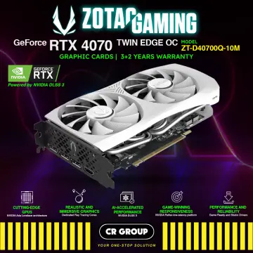 Buy Zotac RTX 4070 Twin Edge OC White Edition 12GB - GDDR6X