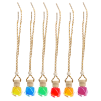 6pcs Perfume Hanging Pendant Air Freshener Gourd-shaped Perfume Pendant for Car