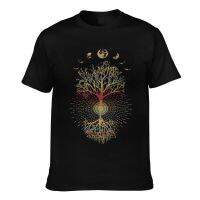 Moon Phases 60 S 70 S Vibe Tree Of Life Mens Short Sleeve T-Shirt