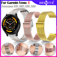 สายโลหะ Garmin Venu 3 ร์ทวอทช์ สายรัดสแตนเลสของ Forerunner 965 955 265 255 745/Vivoactive 4/3 สาย สร้อยข้อมือสายรัดข้