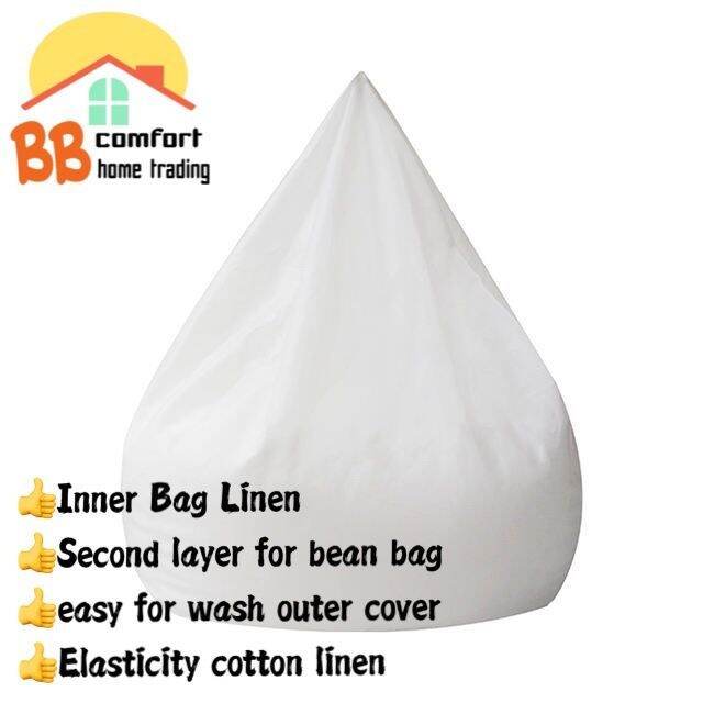 Bean Bag INNER LINER 130cm*120cm comfort easy wash DIY Lazada