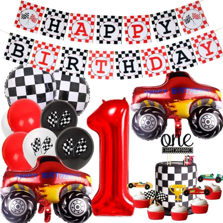 Cheereveal Car St Birthday Party Decorations Racing Car Happy Birthday