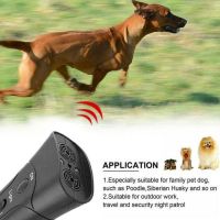 dfh☇  Mayitr 1pc Ultrasonic Anti Dog Barking Handheld Dogs Trainer Multi-functional Flashlight Repeller