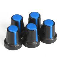 5PCS WH148 Potentiometer Switch Knob Cap AG2 15x17mm Blue Plastic Knobs Plum Handle Kit