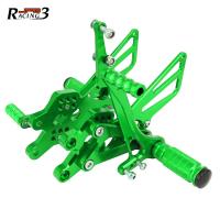 Foot Pegs Footpeg ปรับรถจักรยานยนต์สำหรับ Kawasaki Ninja ZX10R ZX-10R 2004 2005