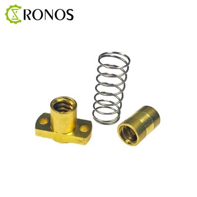 CNC Router Exclusive 3D Printer Parts use for 30*18 Engraver T8 Anti Backlash Spring Loaded Nut Elimination Gap Nut for 10mm