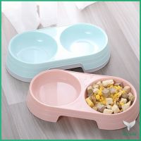 ชามข้าวแมว ชามข้าวหมา แบบ 2 หลุม 2 Size ชามใส่น้ำ และอาหาร Pet bowl มีสินค้าพร้อมส่ง Eliana