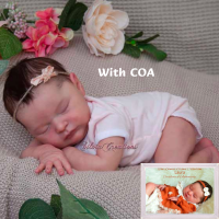 [Numbered COA] 20.5 Inches Unfinished Reborn Doll Kit Laura By Bonnie Brown Limited Edition With COA Vinyl Blank Reborn Kits