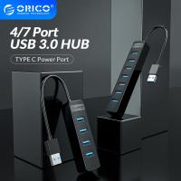 [HOT HAIXWLXKWW 589] ORICO USB 3.0 HUB พร้อมพอร์ตจ่ายไฟ Type C 4/7อะแดปเตอร์แยก USB3.0สำหรับอุปกรณ์เสริม