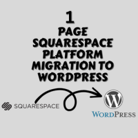 1 Page Squarespace Platform to WordPress 1 Page Website | WordPress | Woocommerce | Elementor