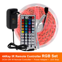 【❉HOT SALE❉】 na07037036036666 5050ไฟ Led Strib Rgb / Rgbw / Rgbww 5M 10M เทปไฟ Led เปลี่ยนสีได้รีโมทคอนโทรลอะแดปเตอร์ไฟ Dc12v