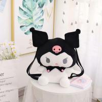 Sanrio Plush กระเป๋าเป้สะพายหลัง Kawaii Kuromi My Melody Cinnamoroll Plush กระเป๋าอะนิเมะขนาดใหญ่ตุ๊กตาของเล่นตุ๊กตาสำหรับของขวัญกระเป๋าเป้สะพายหลังน่ารักสำหรับสาว