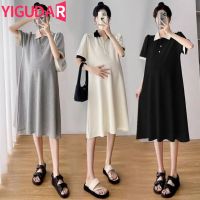 【DT】hot！ Maternity Clothing Dresses Fashion Pregnancy Gowns Short Sleeve vestidos de fotografía