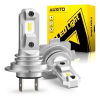 AUXITO 2ชิ้นไฟหน้าสำหรับไฟหน้ารถ H7 LED ชิป CSP 12000Lm แบบไร้สายพัดลมไฟตัดหมอก6500K สีขาว12V