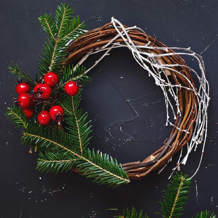 2pcs-14-inch-grapevine-wreaths-vine-branch-wreath-rattan-wreath-garland-for-diy-christmas-craft-or-wedding-decors