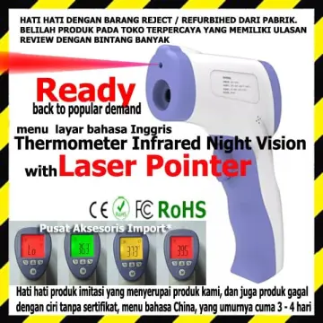 Jual Thermogun thermometer infrared Thermo gun GF-Z99Y layar 3 warna alat  ukur suhu badan