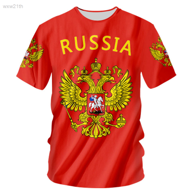 2023 New Flag of Russia Pattern Mens And Womens T-shirts, Large Casual T-shirts, Suitable for Men And Women to Wear, 3d Shirt S-7xl Team Handmade T-shirt Unisex