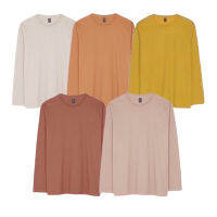 COD  ♠NEW เสื้อยืดแขนยาว Non-iron ไม่ต้องรีด 5 สีใหม่◈