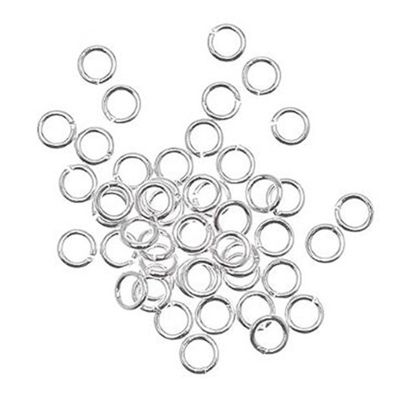 1500-Piece Open Jump Rings for Jewelry Making, 4mm, Silver