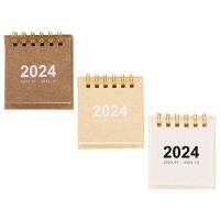 3 Pcs 2024 Desk Calendar Monthly Memo Mini Vertical Paper Small Desktop Student Home Accessory Daily Use