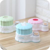 [COD] Add tissue box roll paper toothpick container tea pumping about cartoon storage