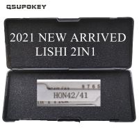 Qsupokey 2023 D ส่วนลด Lishi 2in 1เครื่องมือซ่อมแซมอุปกรณ์ช่างกุญแจ Hon42/41สำหรับ Honda