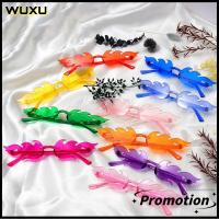 WUXU เสื้อผ้าแนวสตรีท คอสเพลย์ ที่ไร้ขอบ แว่นตาสำหรับแว่นตา แว่นตากันแดดสำหรับผู้หญิง แว่นกันแดดสำหรับผู้หญิง แว่นกันแดดทรงเปลวไฟ เปลวไฟรูปร่างรูปร่าง