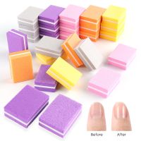 50/25pcs Set Of Blocks Nail Sandpaper 180/100 Sanding Nails Polishing Files Mini Lime Buffs Manicure Accessories Kits BE1824-1 Power Sanders