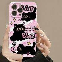 แมวดำตัวน้อย 15 เคสโทรศัพท์มือถือ iPhone14 ฟิล์ม 13 รวมทุกอย่าง 12 เปลือกแข็ง 78 บวกหญิง xr