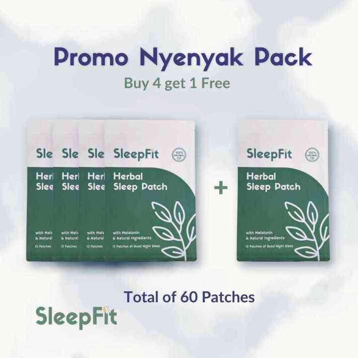 SleepFit Herbal Sleep Patch Paket Nyenyak 60 Patch Lazada Indonesia