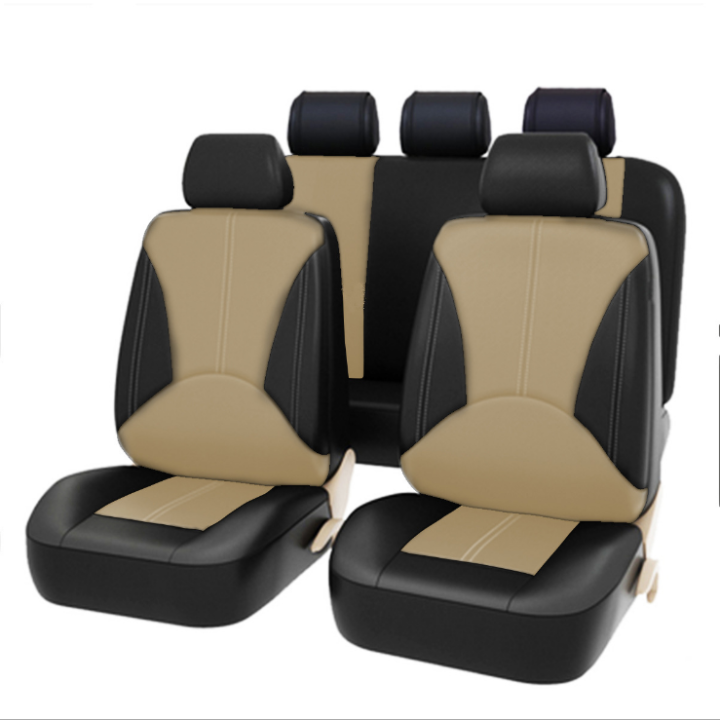 Leather Car Seat Covers For Toyota Hilux 2005-2020 5seats Protection 