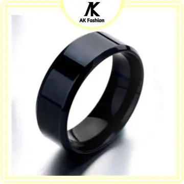 High Quality Black Gold Ring Fashion Titanium Steel Ring For Men