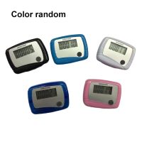 Portable Color Random Pedometer with Clip LCD Screen Running Walking Traveling Step Counter Fitness Exercise Tracker  Pedometers
