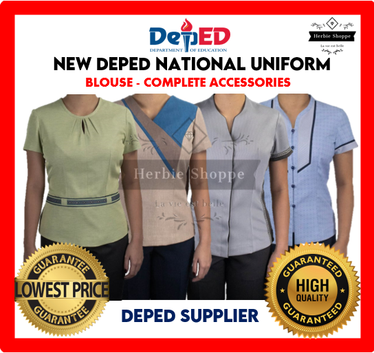 DEPED OFFICIAL TEACHERS UNIFORM 4 SETS | Lazada PH