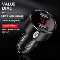 100W USB Type Car Charger ดิจิตอลจอแสดงผลอัตโนมัติ USB C Charger Quick Charge QC4.8 4.8A PD 4.8 Quick Charge สำหรับ Land Rover