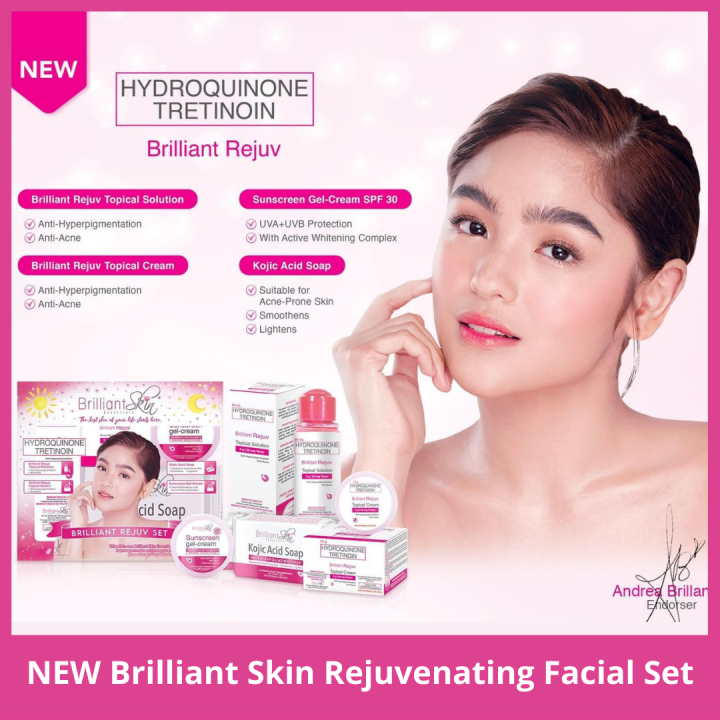 New Brilliant Skin Rejuvenating Facial Set With Hydroquinone 