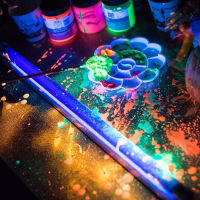 5W 10W 395nm UV Blacklight Light Glow In The Dark Party Fluorescent Party Supplies วันเกิดคริสต์มาสฮาโลวีน Decor Lighting