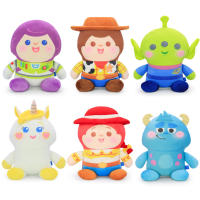 Disney Pixar ลิขสิทธิ์แท้ หมอนบอดี้ Toy Story / Monster inc Woody / Buzz Lightyear / Alien / Jessies : Happy To Hug : L