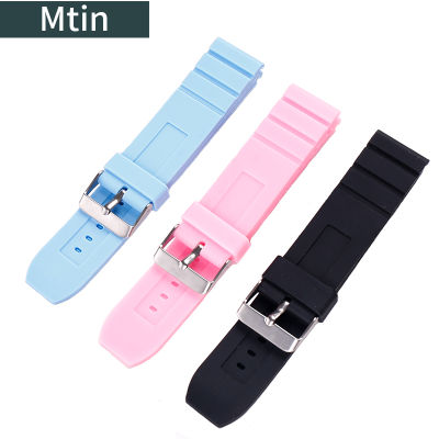 Silicone strap 22mm mens pin buckle watch accessory watch chain wristband for Huawei GT2 Samsung outdoor sports watchband