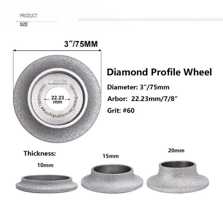 shdiatool-1pc-diamond-grinding-wheel-vacuum-brazed-demi-bullnose-edge-profile-diameter-3-inches-75mm-grinding-disc-diamond-wheel