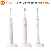 ◙℡☌ XIAOMI MIJIA T500 Sonic Electric Toothbrush Ultrasonic Whitening Teeth Vibrator Wireless Oral Hygiene Clean Smart Mi Home Brush