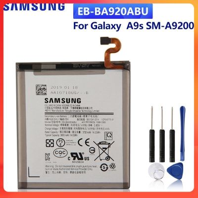 แบตเตอรี่  แท้ Samsung Galaxy A9s SM-A9200 A9200 2018 version A9 3800mAh Battery EB-BA920ABU แบตเตอรี่รับประกัน 6 เดือน แถม ฟรี ไขควง